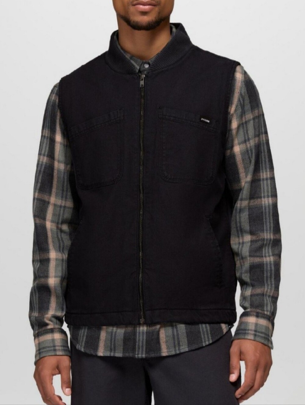 Prana Men's Rock Ridge Zip Front Vest Black Size XL NEW